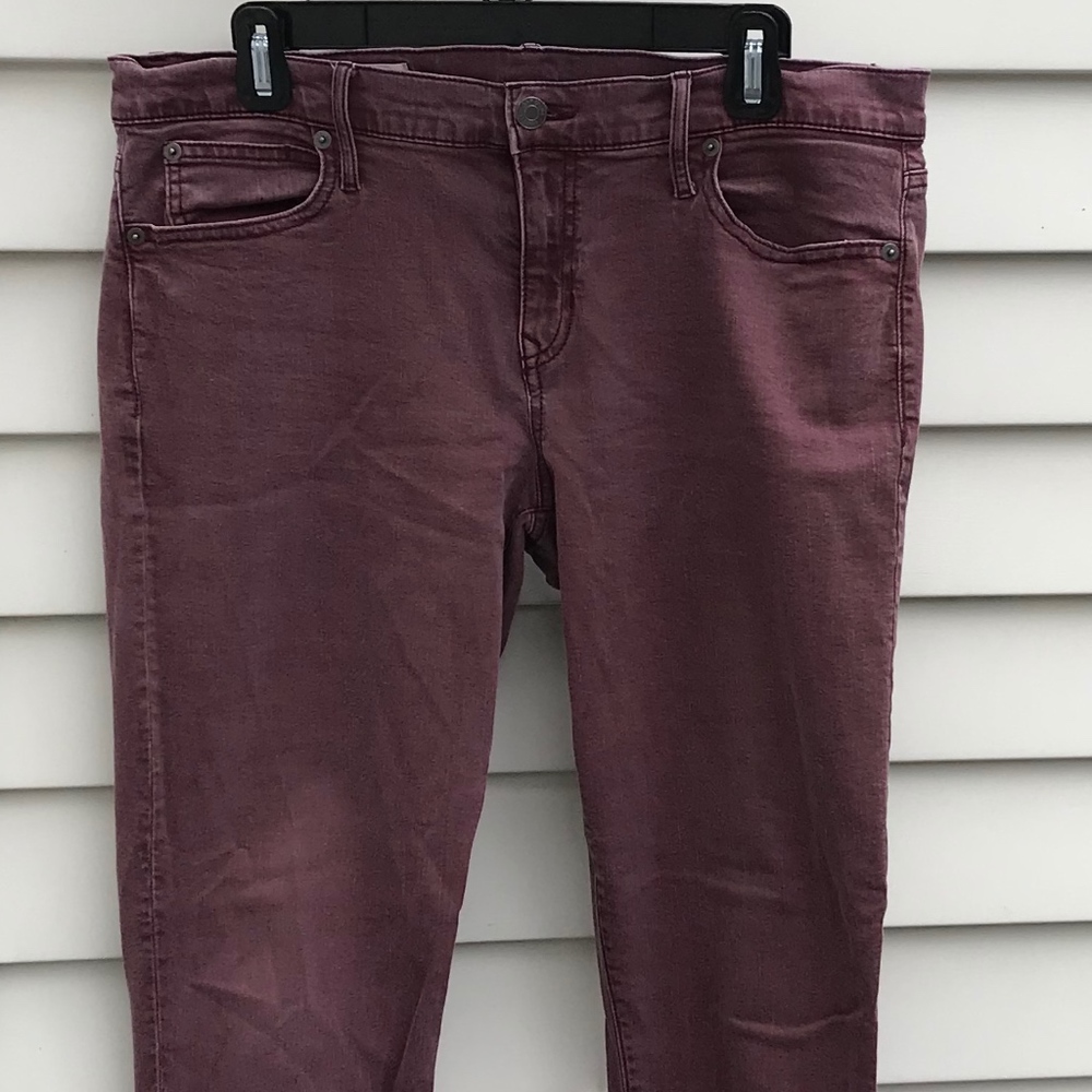 Burgundy Jeans